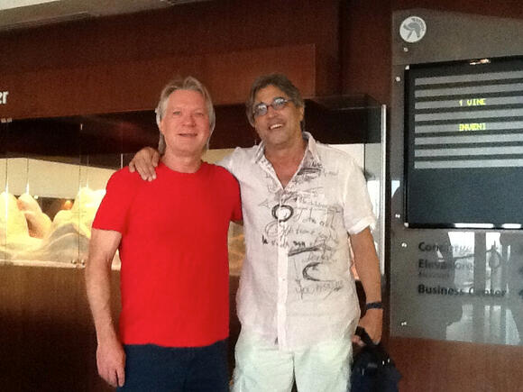 Larry Williams and Ivan Lins in Petropolis, Rio, November 2013.