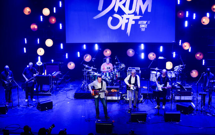 Jan 18, 2014 Club Nokia - Steve Ferrone concert. (Larry Williams on far left).