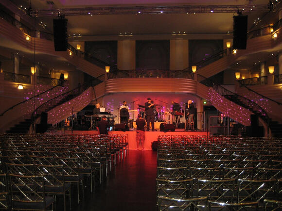 Soundcheck at Hotel Bayerisher, Munich, Germany, 2011