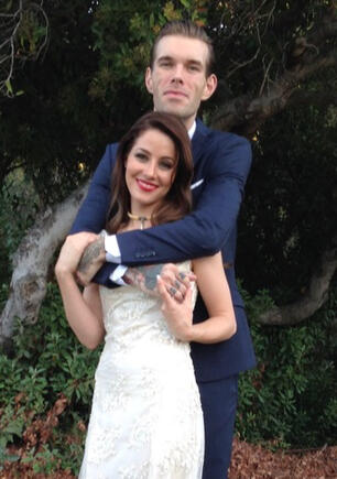 Larry's son Kyle and daughter-in-law, Samantha.