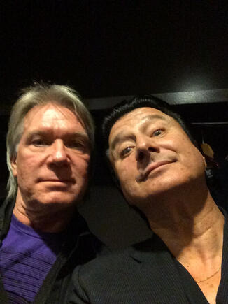 2014 Larry Williams and Steve Perry at Guitar Center's annual Drum-Off, Club Nokia, Los Angeles