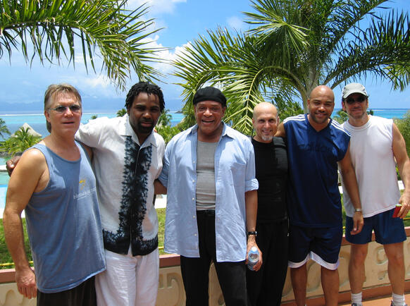Al Jarreau and band in Tahiti.