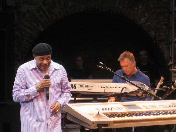 Al Jarreau and Larry Williams in Parma, Italy, July 2008