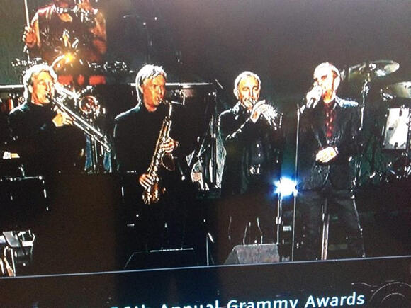 2014 Grammy Awards - Nick Lane, Larry Williams, Larry Hall, Ringo Starr.